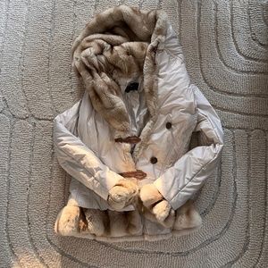 Violanti fur accent jacket